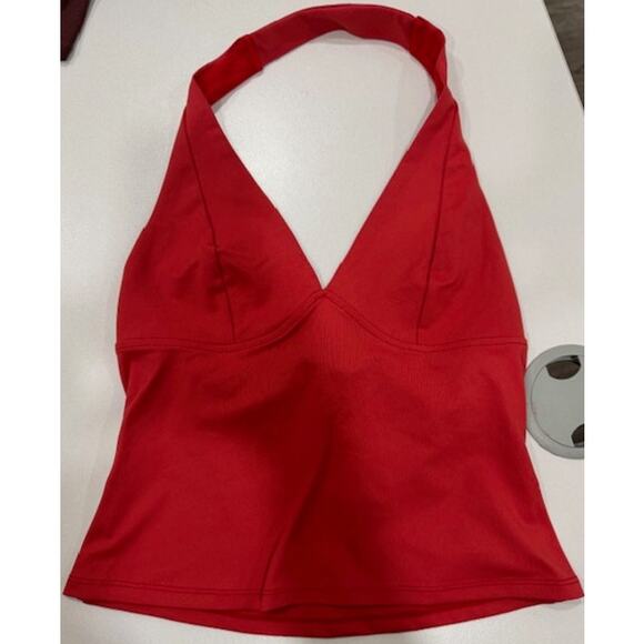 Free People Intimately Still Here Halter Cami-Red - Picture 2 of 3